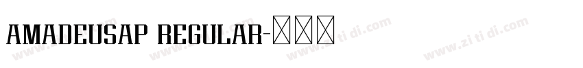 amadeusap regular字体转换